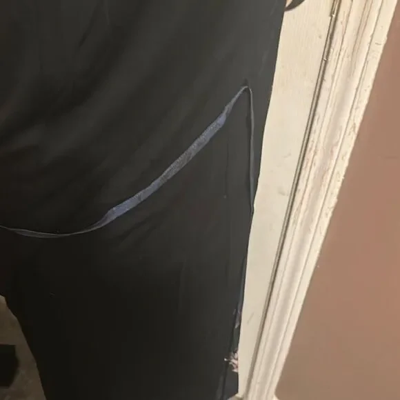 Simply vera Vera wang Floral Black and Blue Dress with defects nwt pictured - Picture 8 of 9